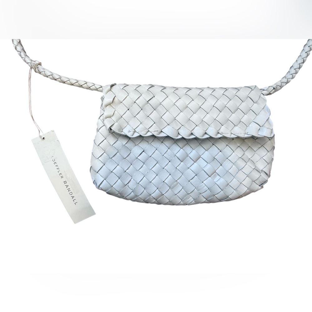 NWT Loeffler Randall Vinnie Woven Leather Crossbody Bag - Picture 8 of 13